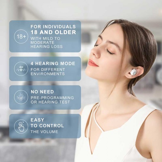 JHA39H Rechargeable ITE Digital Hearing Aid
